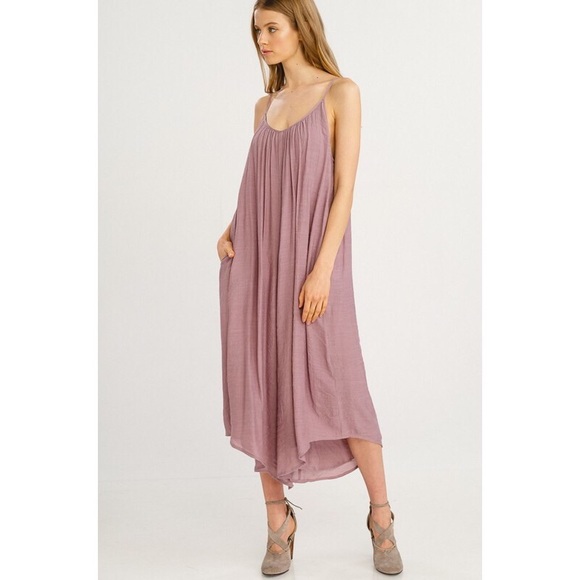 >>LAST<< Natalie Wide Culotte Leg Jumpsuit - Mauve - Picture 2 of 5